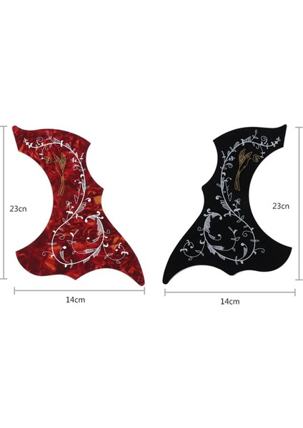 Renkli Çiçek ve Kuş Gitar Pickguard Dekoratif Kendi Kendini Viskozlu Çıkartma Ipi Gitar Koruma Koruma Yaması (Yurt Dışından) fiyatları