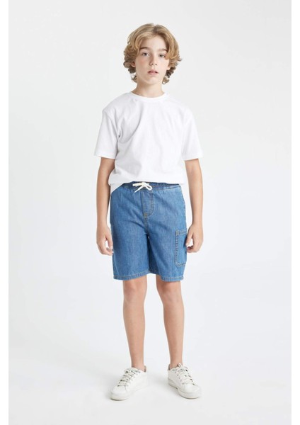 Erkek Çocuk Jean Şort D2687A824SM