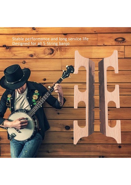 2pcs Banjo Bridge 5-String Maple Banjo Köprüsü Ahşap Aksesuarlar (Yurt Dışından) modelleri