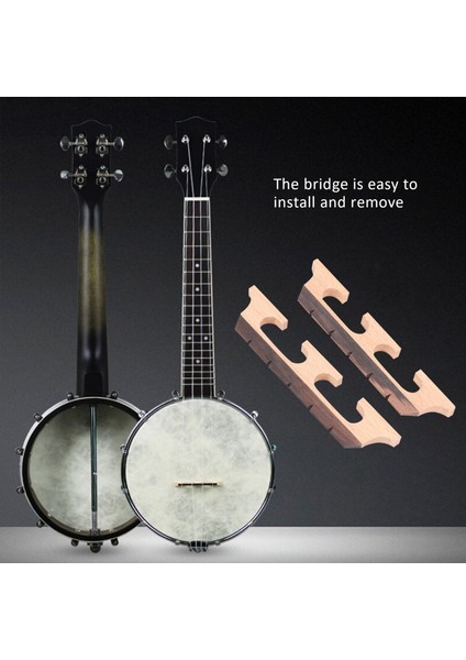2pcs Banjo Bridge 5-String Maple Banjo Köprüsü Ahşap Aksesuarlar (Yurt Dışından) indirimleri