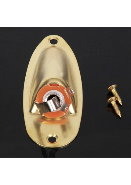 1/4 Inç Gitar Girişi Jak Plakası Soketi Çıkışı Stratocaster Strat St Mono Elektro Gitar Değiştirme Için Yüklü Parçalar (Yurt Dışından) fırsatları