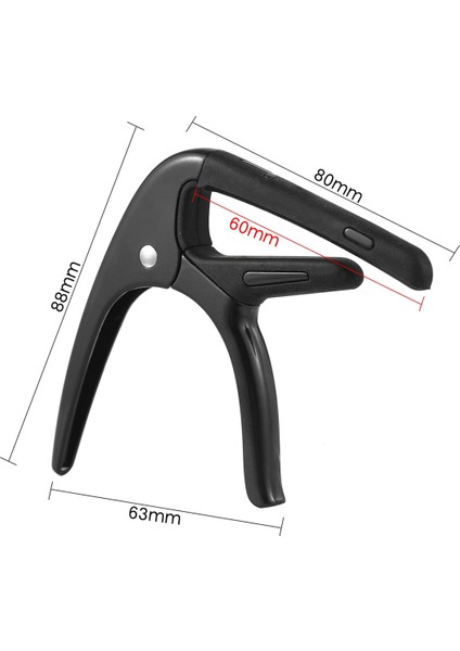 Akustik Gitar Capo Profesyonel Gitar Tonu Değiştirici Akustik Elektro Gitarlar Için Gitar Seçimi Ukulele Mandolin B (Yurt Dışından) fiyatları