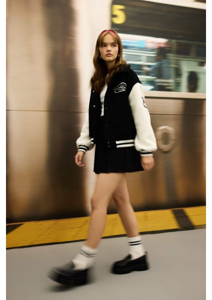 Coool Yüksek Bel Pamuk Astarlı Mini Etek C7581AX24AU