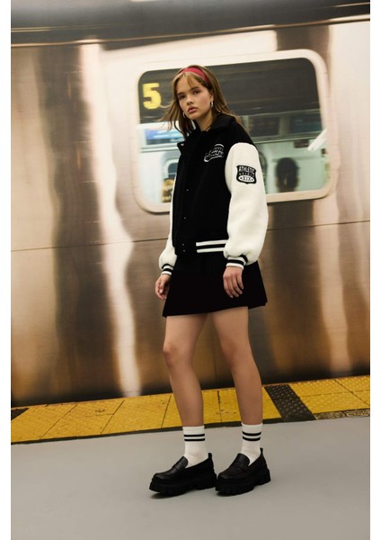 Coool Yüksek Bel Pamuk Astarlı Mini Etek C7581AX24AU