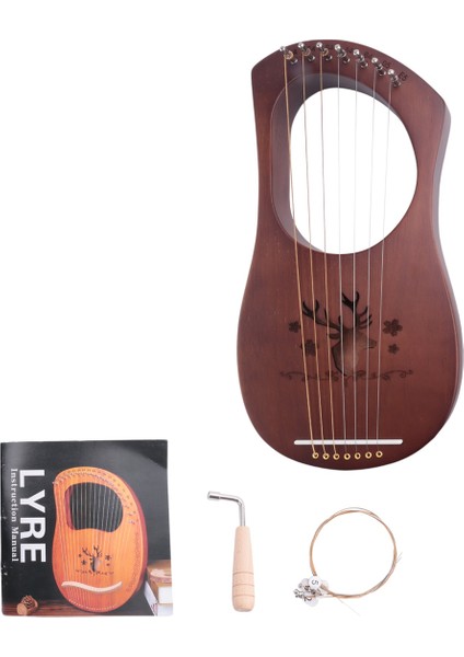 7 Telli Arp Maun Katı Ahşap Metal Teller Telli Enstrümanlar (Yurt Dışından) modelleri