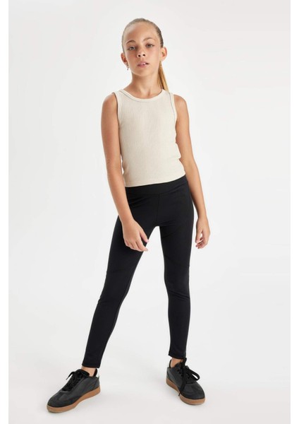 Kız Çocuk Standart Boy Siyah Tayt C9639A824AU