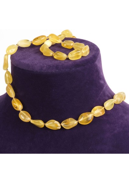 Doğal Damla Kehribar Kolye modelleri