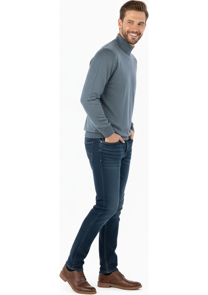 Erkek Kazak Balıkçı Yaka Yün Tarzı Dokuma Klasik Model Tam Kalıp fiyatları