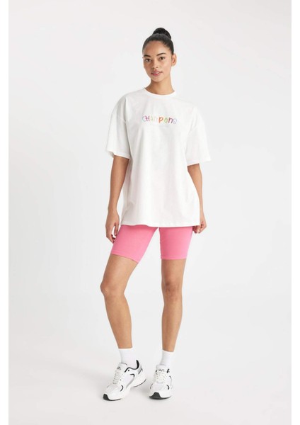 Fit Biker Beli Saran Sporcu Tayt B9544AX24SM