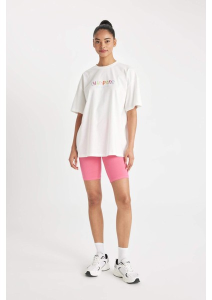 Fit Biker Beli Saran Sporcu Tayt B9544AX24SM