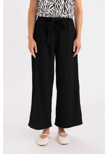 Culotte Geniş Paça Bürümcük Kapri D2175AX24SM