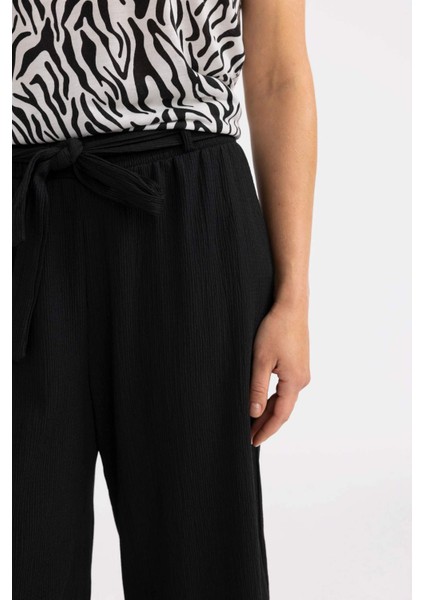 Culotte Geniş Paça Bürümcük Kapri D2175AX24SM
