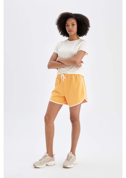 Fit Standart Fit Sporcu Kısa Paça Şort B0108AX24HS