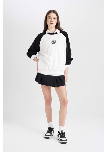 Coool Yüksek Bel Pamuk Astarlı Mini Etek C7581AX24AU