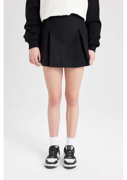 Coool Yüksek Bel Pamuk Astarlı Mini Etek C7581AX24AU