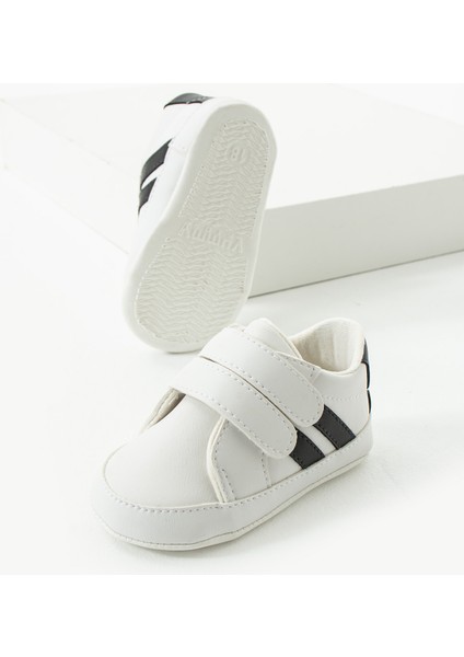 Ilk Adım Cırtlı Şerit Detaylı Rahat Kaydırmaz Taban Bebek Ayakkabı Patik fırsatları