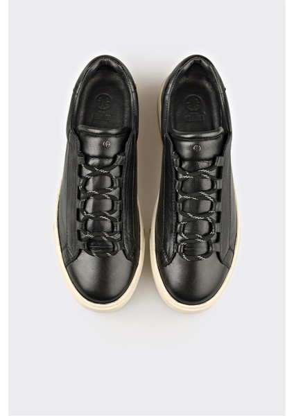 Siyah Deri Erkek Spor Ayakkabı fırsatları