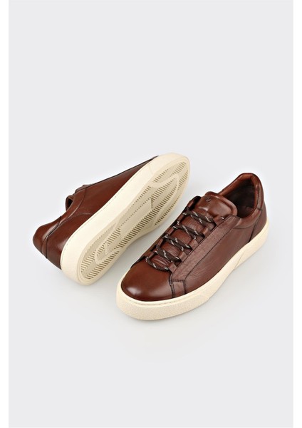 Kahve Deri Erkek Spor Ayakkabı modelleri