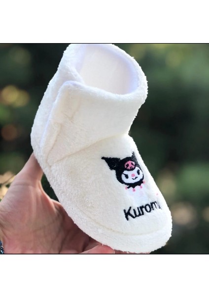 Kız Çocuk Kuromi Panduf Yandan Cırtlı Kaydırmaz Taban Anaokulu Kreş Ev Ayakkabısı fırsatları