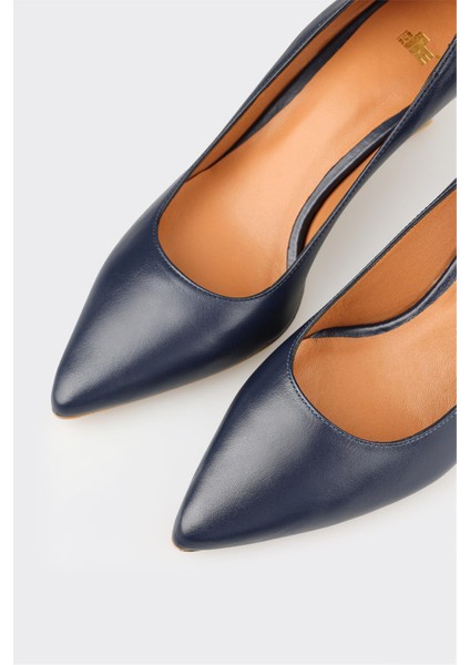 Lacivert Deri Kadın Stiletto fırsatları