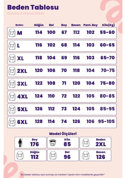 Büyük Beden Peluş Polar Pijama Takımı- Kışlık Büyük Beden Kadın Pijama