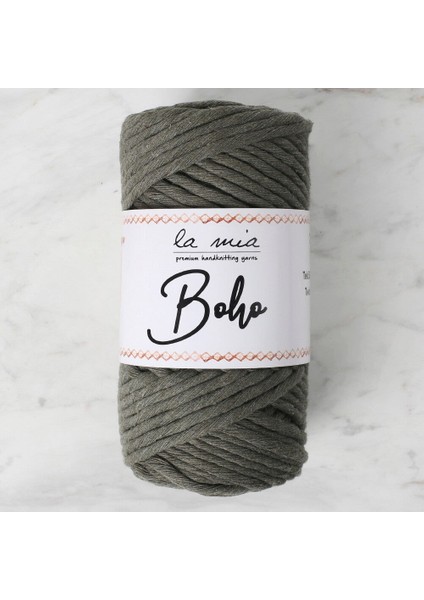 La Mia Boho Haki Yeşil Büküm Makrome Ipi - L216 - 34209