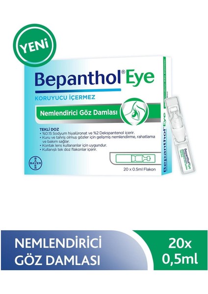 Eye 0,5 Ml X 20 Flakon 2 Adet