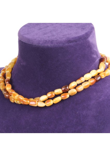 Doğal Damla Kehribar Kolye modelleri