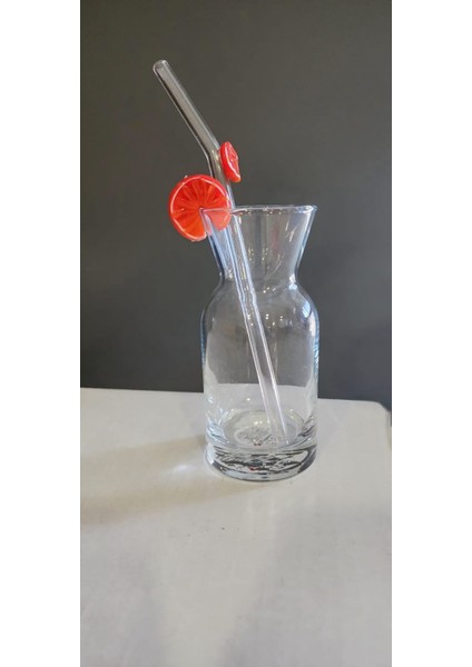 Istanbul Cam Meyve Figürlü Pipetli Sütlük