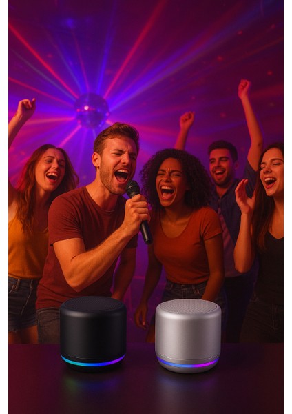 Samsung Galaxy S23 Uyumlu Bluetooth Hoparlör Ekstra Bass, LED Işıklı, Taşınabilir Mini Hoparlör fiyatları
