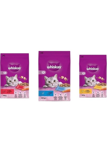 300 gr Karışık Kedi Maması 3 Lü Set