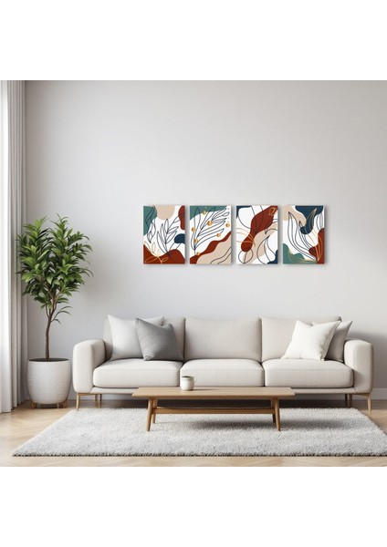 :temperli Cam Dörtlü Set Tablo, Tablo, Dörtlü Tablo, Uv Baskı, Cam Tablo, 4’lü Set, CDT002 fırsatları