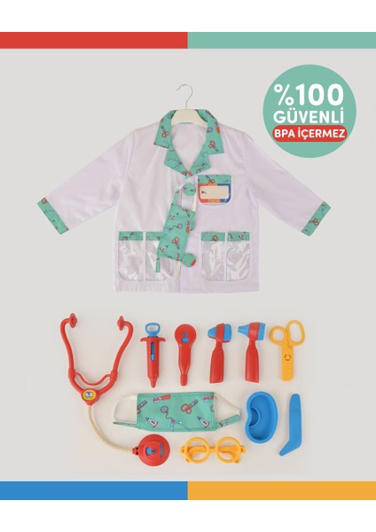 LC Kırmızı Doktor Seti ve Çocuk Kostümü