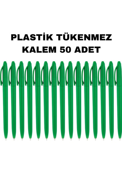 Plastik Tükenmez Kalem 50 Adet Tükenmez Kalem Mavi Renk Yazmaktadır Çevirmeli fiyatları