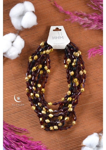 Renkli Boncuklu Kız Çocuk Kolyesi, Hediyelik-Günlük (10 Adet)