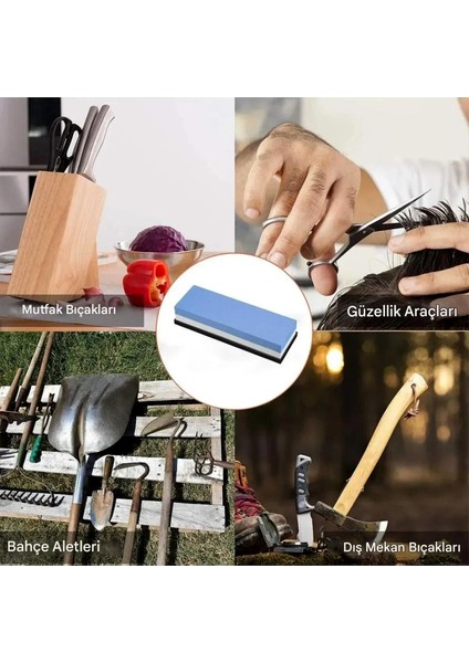 Çift Taraflı El Taşlama Profesyonel Bıçak El Aletleri Makas Şef Biley Bileme Taşı 1000/6000 Grit Kum modelleri