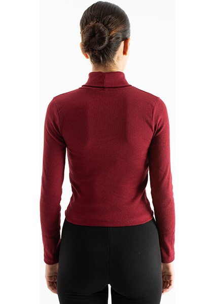 Kadın Esnek Boğazlı Kazak modelleri