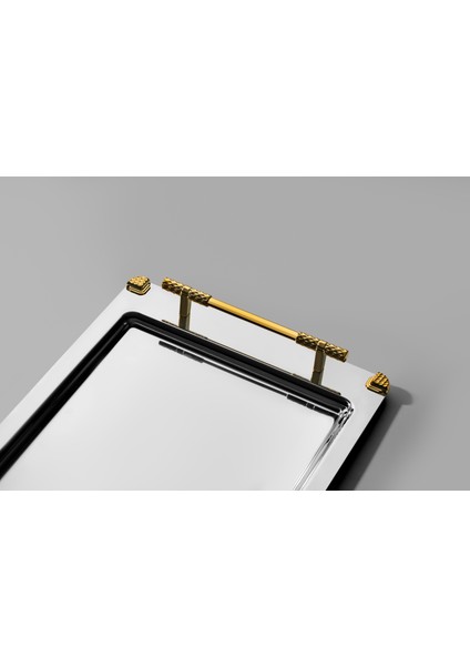 Paris Altın Saten 2'li Çelik Tepsi Seti fiyatları