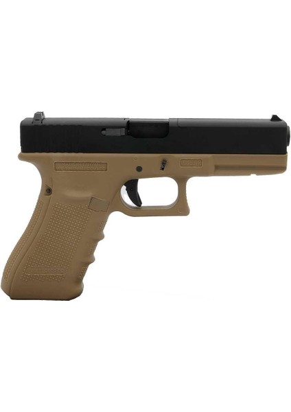 Glock 17 Gen4 Tan + Green Gas + 1 kg Bb + Taşıma Çantası + Atış Gözlüğü modelleri