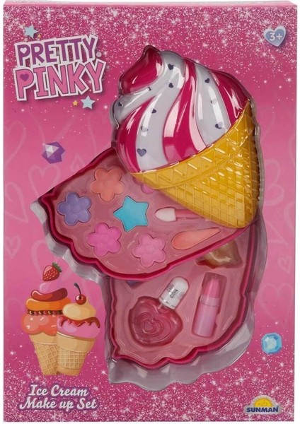 Bfs 2595 Dondurma Şekilli 2 Katlı Makyaj Güzellik Seti