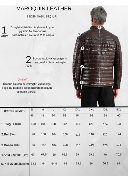 James Erkek Şişme Deri Mont