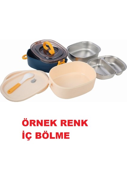 Çelik Beslenme Kabı Iki Katlı 1900ML Lila fiyatları