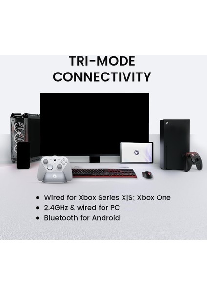 G7 Pro 3 Mod Kablolu Tmr Sticks, Hall Effect Analog Controller Xbox Series X|s, Xbox One, Android ve Windows Beyaz fırsatları