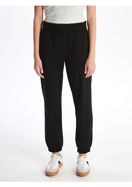 Xsıde Siyah Beli Lastikli Kadın Kalın Jogger Eşofman Altı modelleri