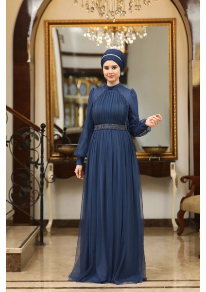 Büyük Beden Tül Efsane Abiye