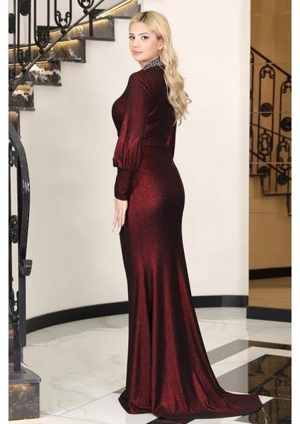 Şık Taş Detaylı Hürrem Tesettür Abiye fırsatları