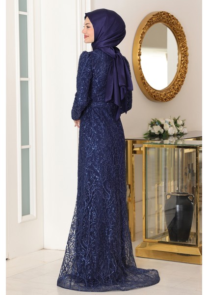 Büyük Beden Gliten Tesettür Abiye Tuana indirimleri