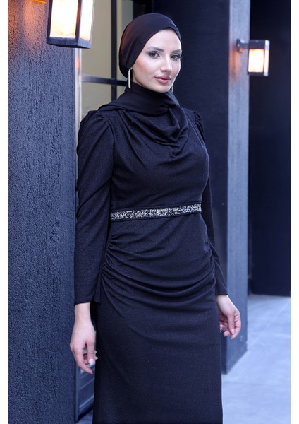 Şık Taş Detaylı Dilara Tesettür Abiye fırsatları