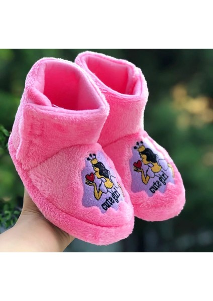 Kız Çocuk Cırt Cırtlı Panduf Sindirella Figürlü Yumuşak Esnek Kaydırmaz Taban Anaokulu Kreş Ev Ayakkabısı fiyatları