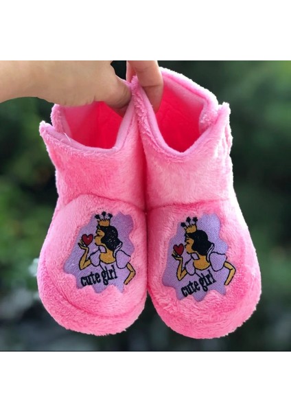 Kız Çocuk Cırt Cırtlı Panduf Sindirella Figürlü Yumuşak Esnek Kaydırmaz Taban Anaokulu Kreş Ev Ayakkabısı modelleri